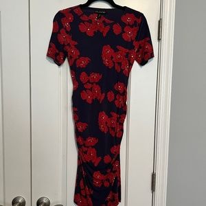 Pea in the Pod Blue Floral maternity dress